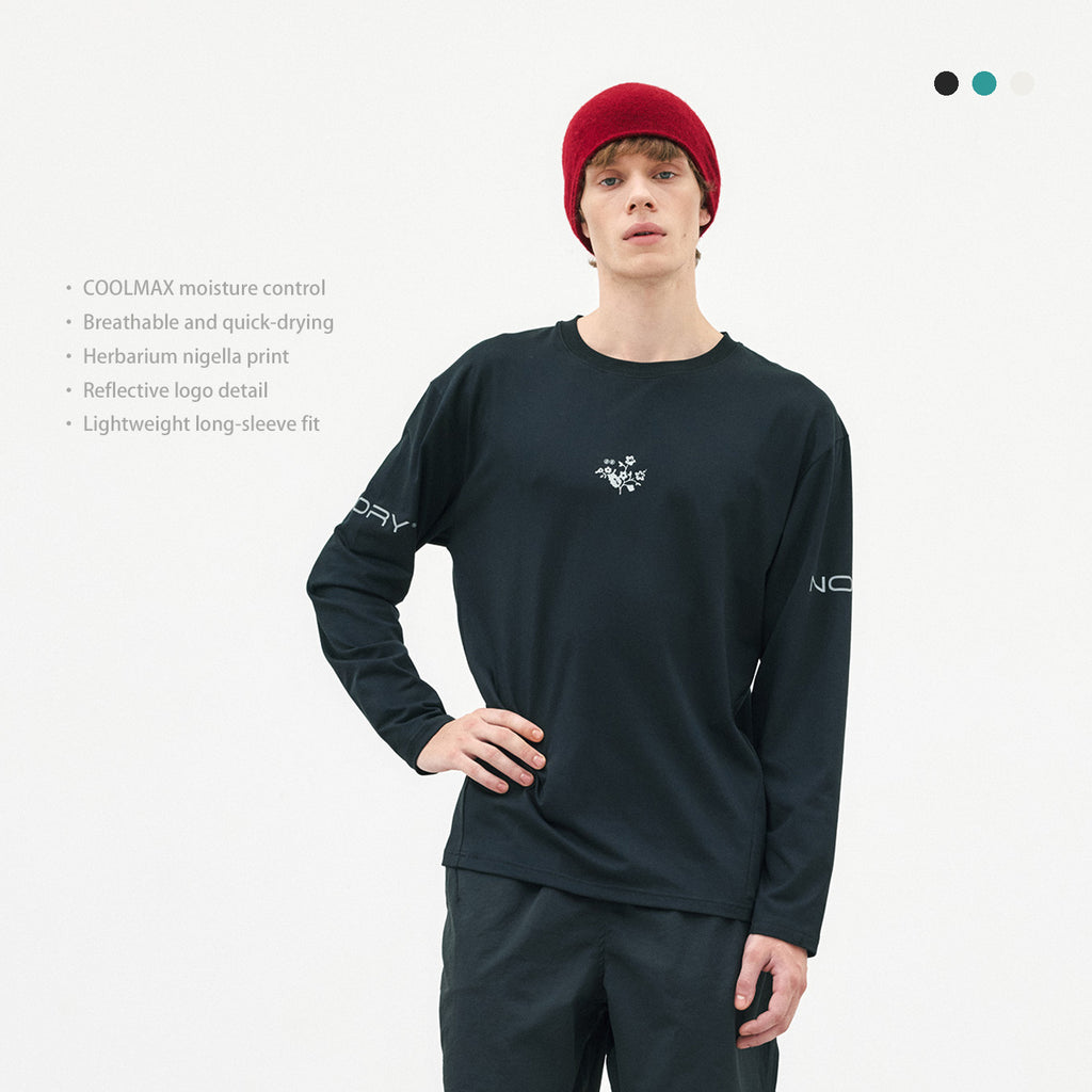 Herbarium Black Seed Print COOLMAX Long Sleeve
