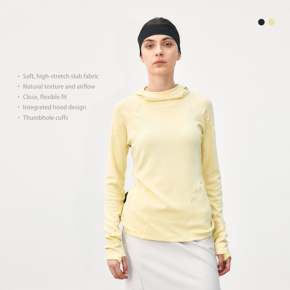 Slim-Fit Mousse Slub Hooded Base Layer