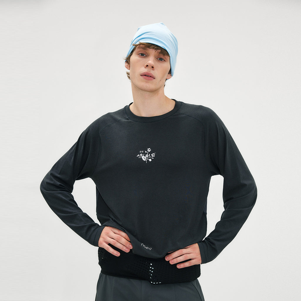 SPORTS TENCEL Merino Wool Colorblock Long Sleeve