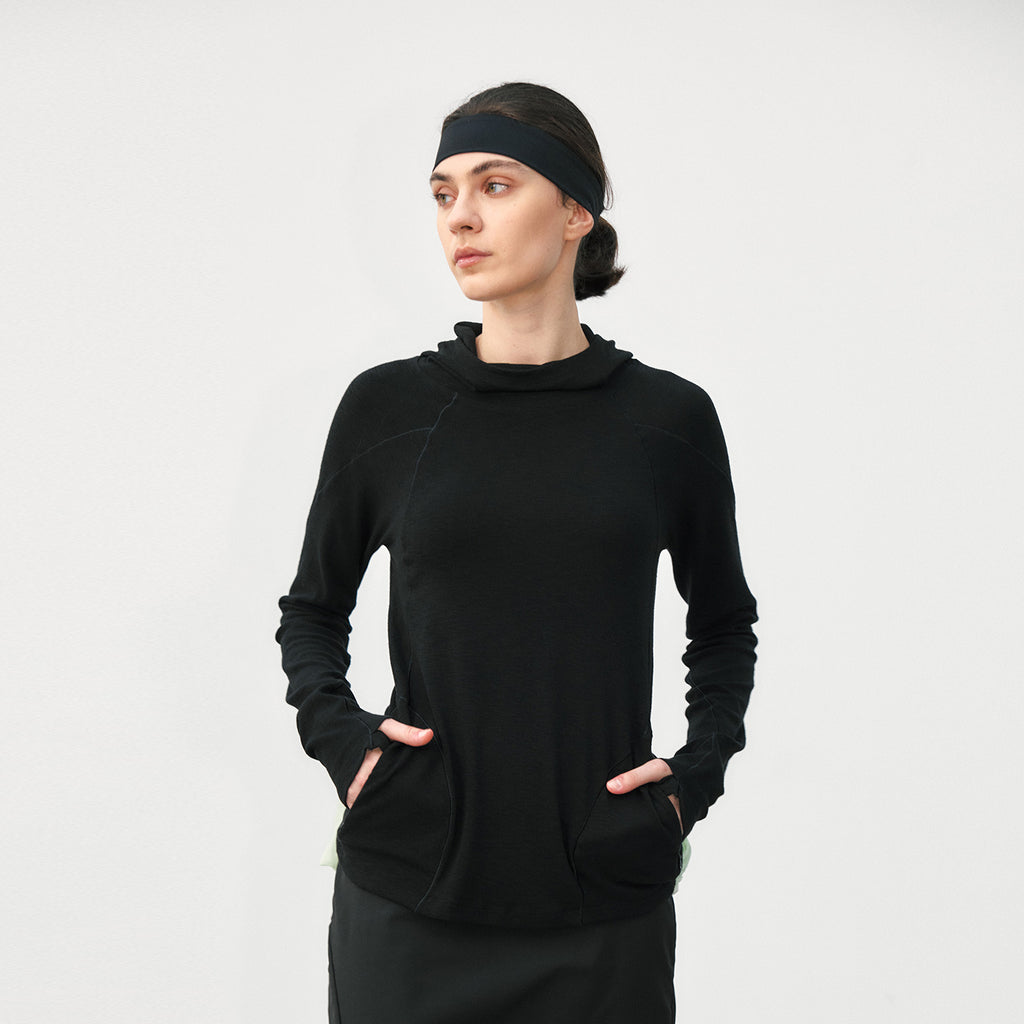 Slim-Fit Mousse Slub Hooded Base Layer