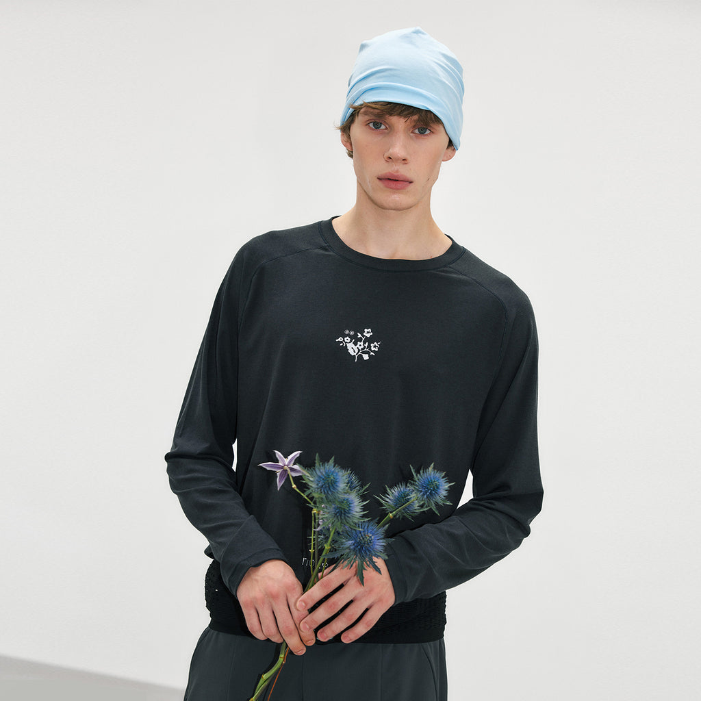 SPORTS TENCEL Merino Wool Colorblock Long Sleeve
