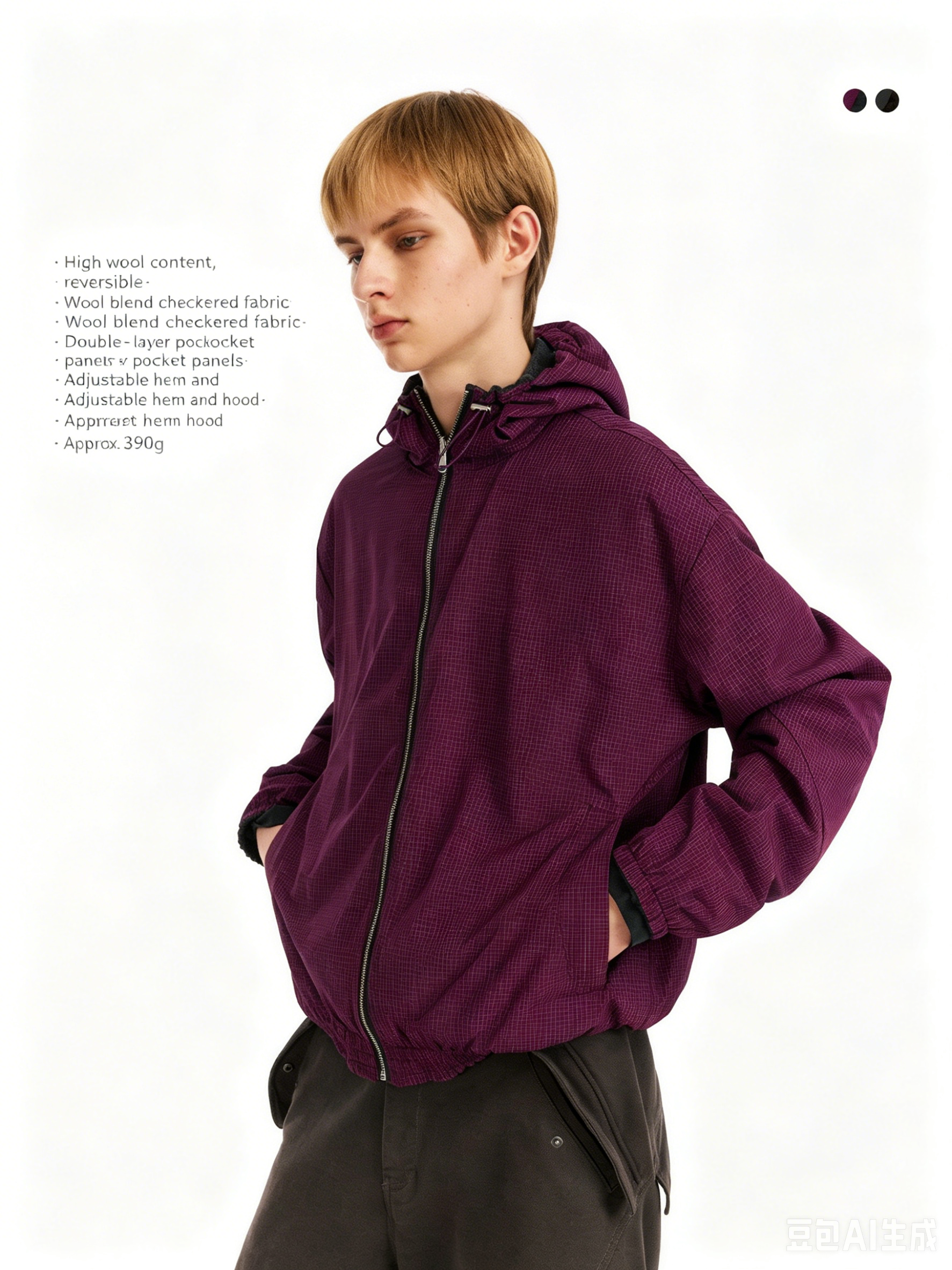 Reversible Wool Jacket