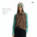 Color Block Slub Cotton Long Sleeve