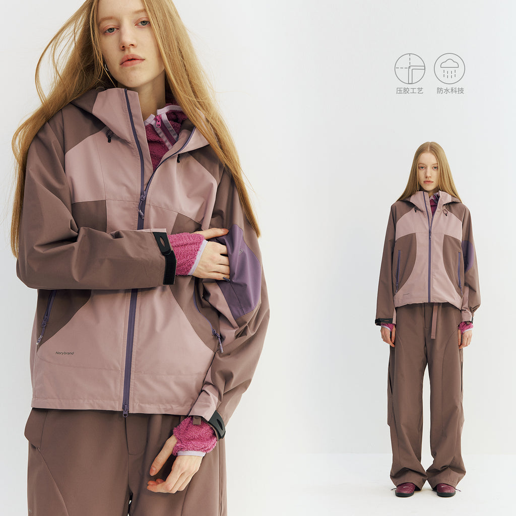 Color Block Hiking Jacket