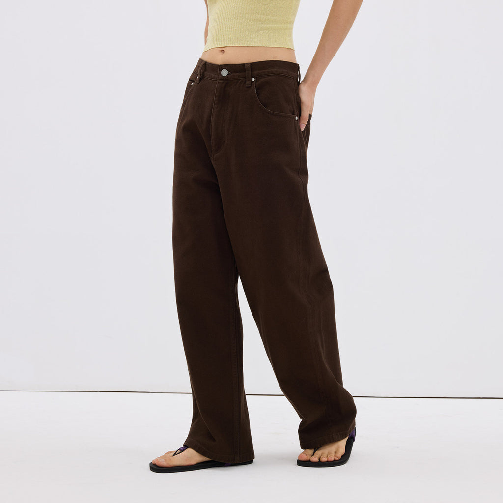 Cotton Straight Leg Pants