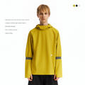 Hooded Waffle Knit Long Sleeve Top