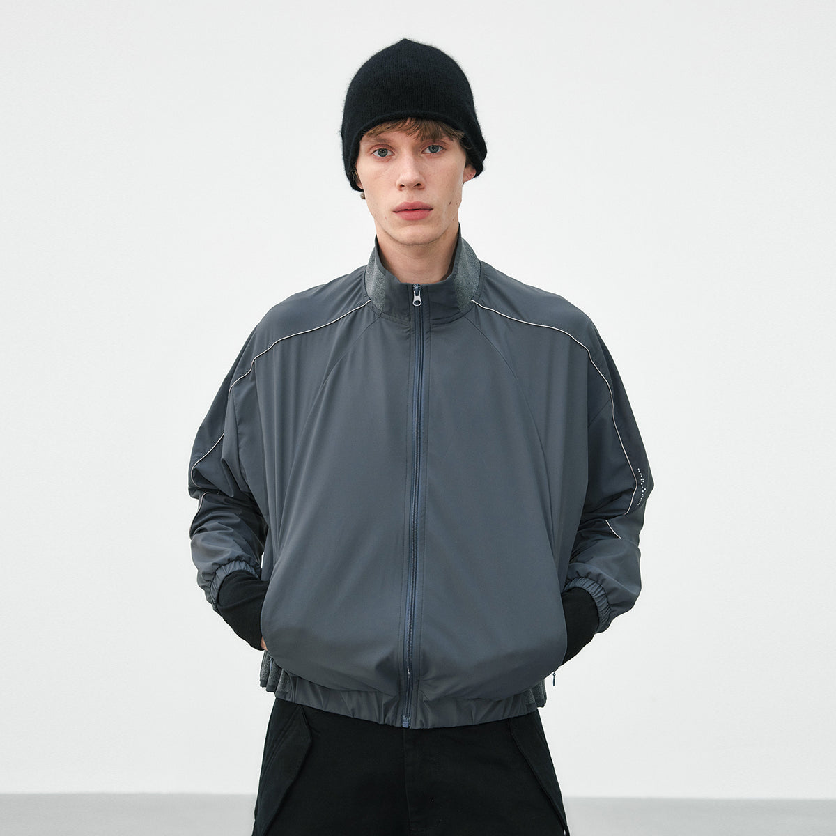 Urban Flow Bubble-Hem Coach Jacket