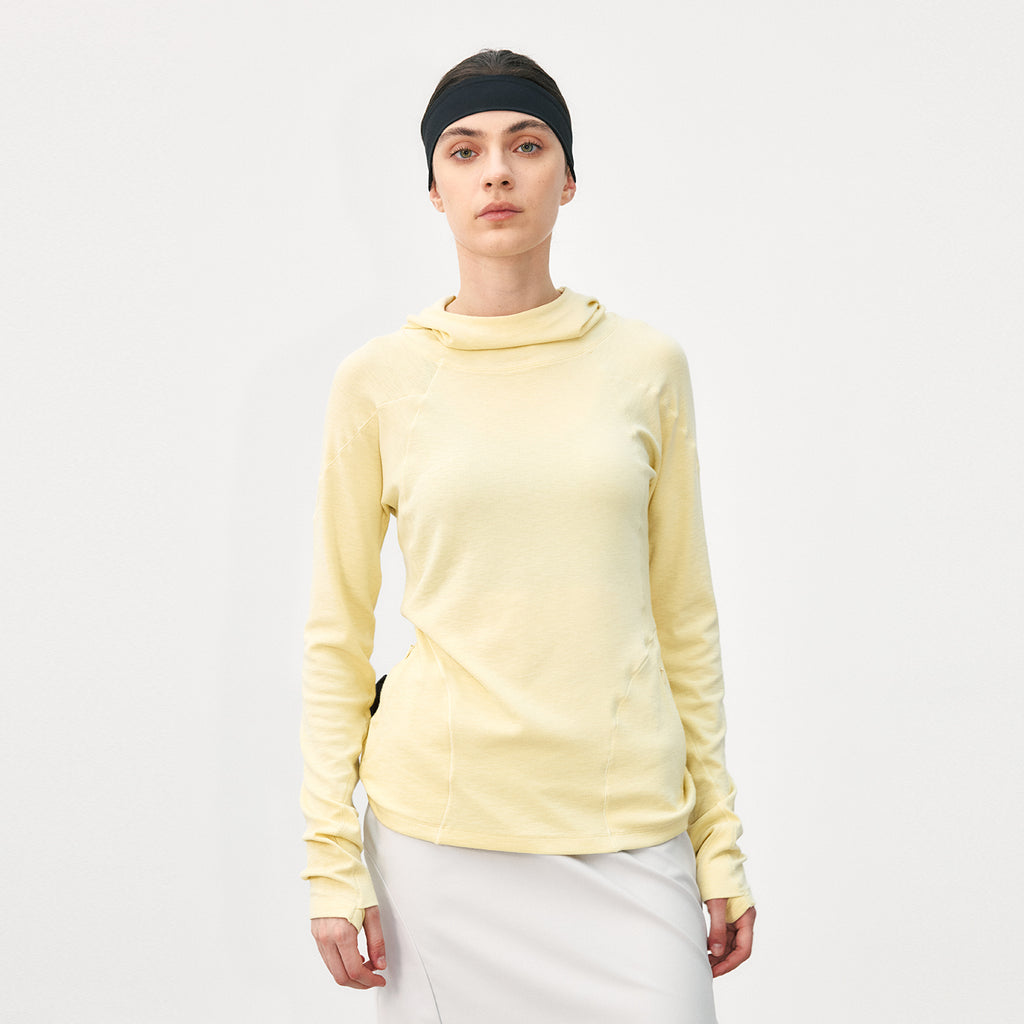 Slim-Fit Mousse Slub Hooded Base Layer