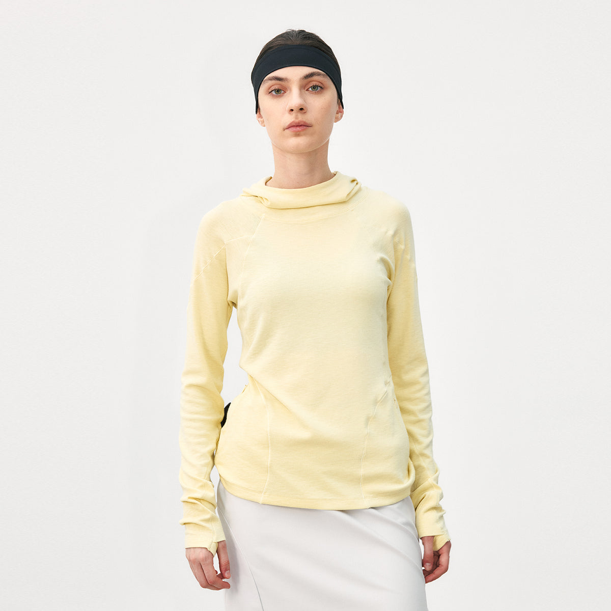 Slim-Fit Mousse Slub Hooded Base Layer