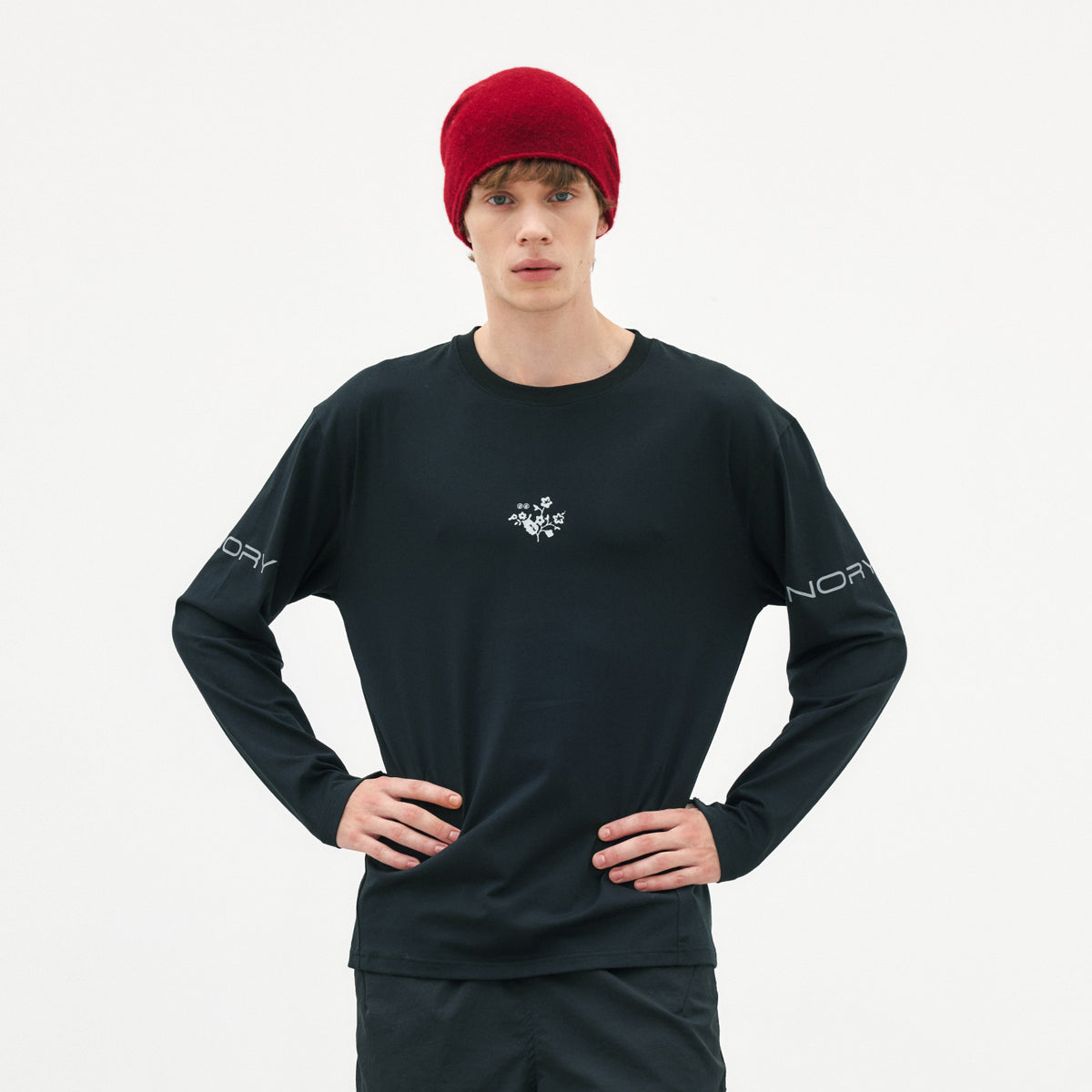 Herbarium Black Seed Print COOLMAX Long Sleeve