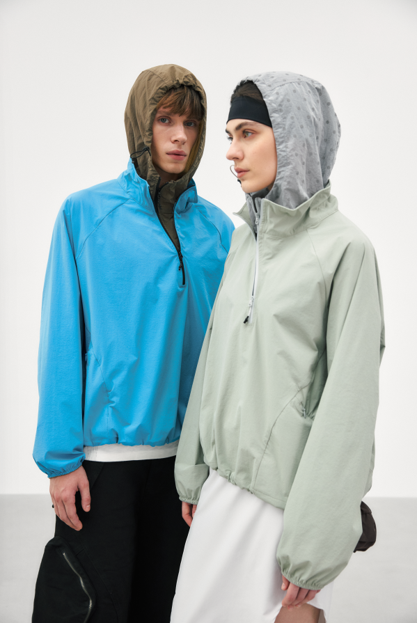 Urban Flow Layered Pullover Windbreaker