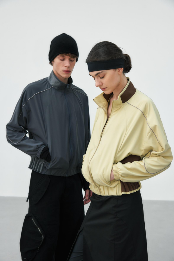 Urban Flow Bubble-Hem Coach Jacket