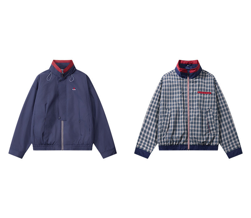 Vintage Reversible Plaid Jacket