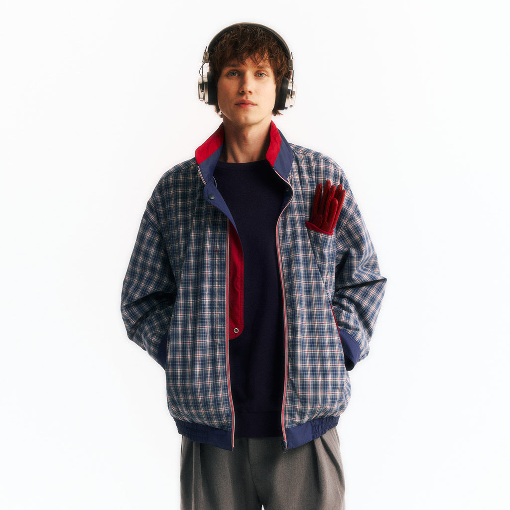 Vintage Reversible Plaid Jacket
