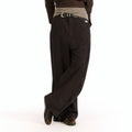 Sophisticated Turn-up Hem Long Pants