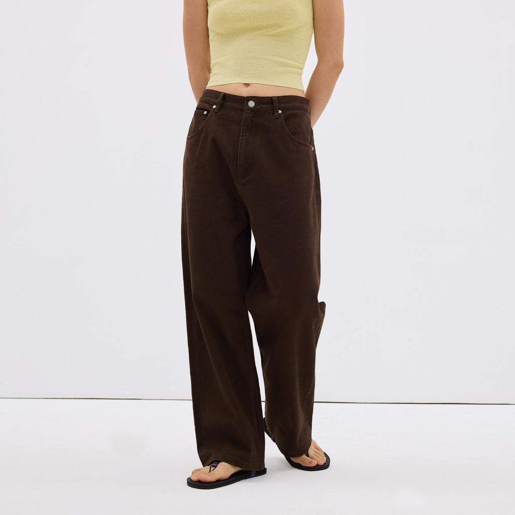 Cotton Straight Leg Pants