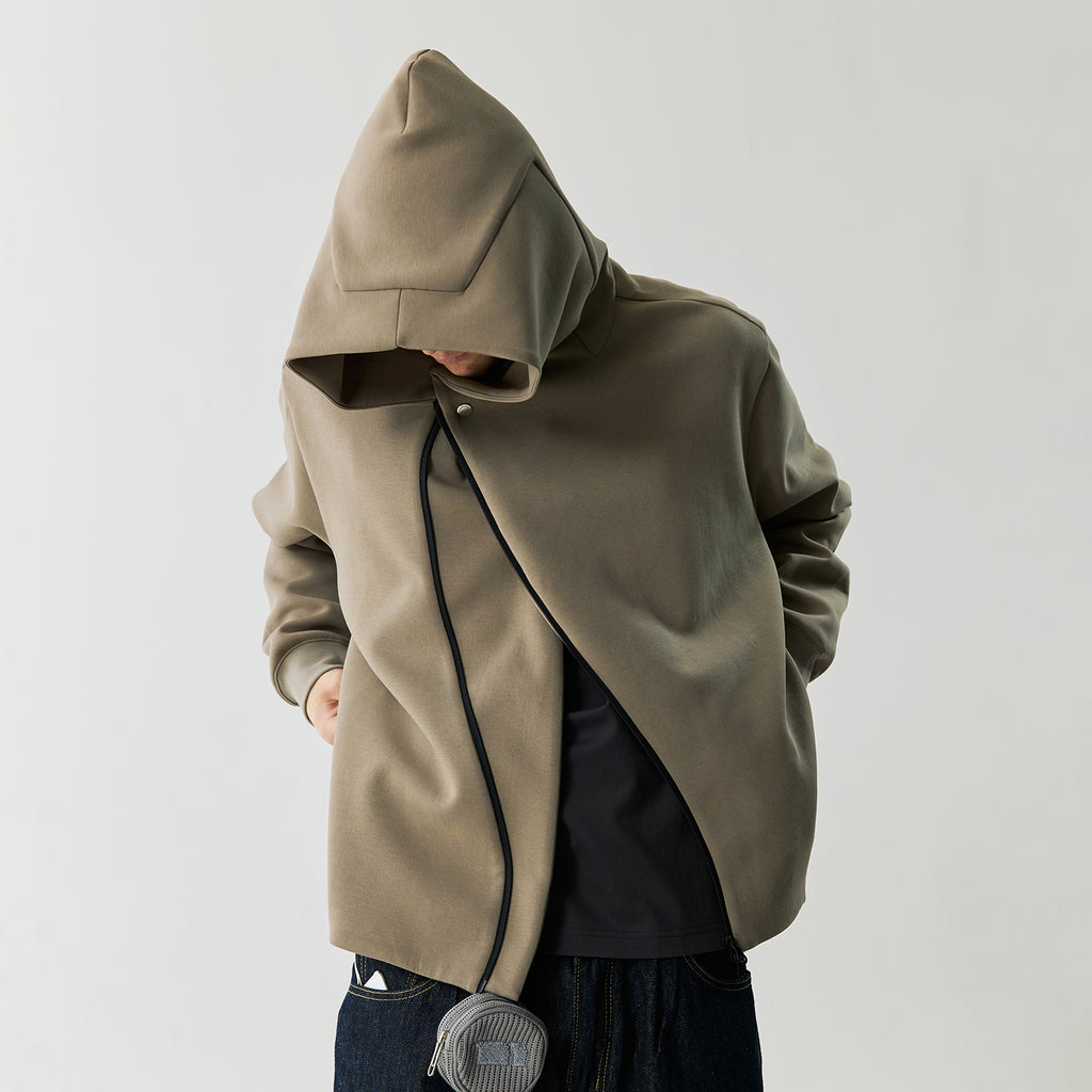 Curved S Zipper Hoodie