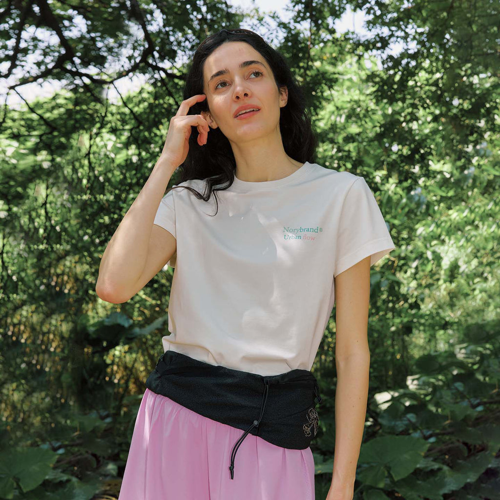 COOLMAX Heart Geometric Cool-Feel Short Sleeve Tee