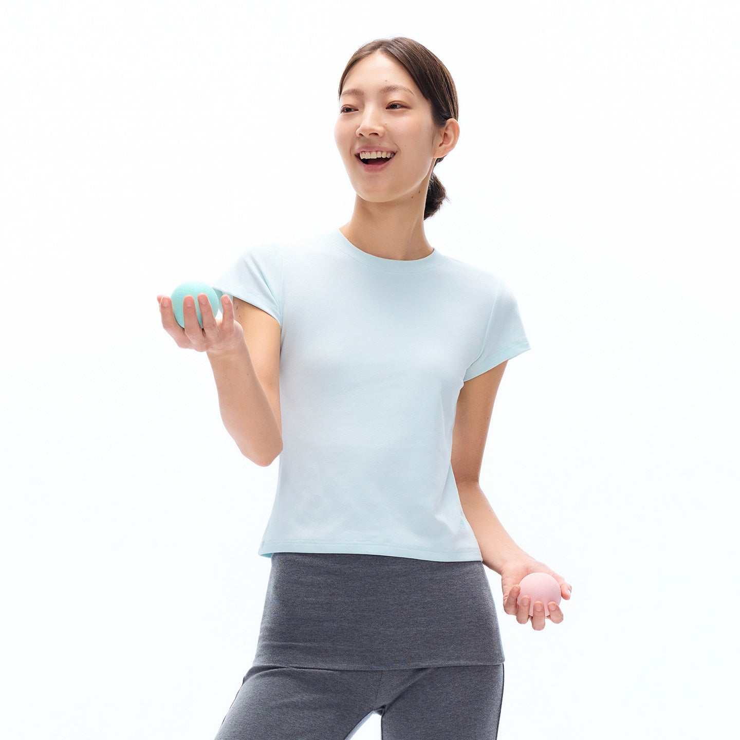 Fitted True Shoulder Basic Yoga Sports Short Sleeve Tee