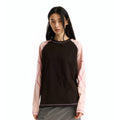 Color-Block Slub Cotton Long-Sleeve Tee