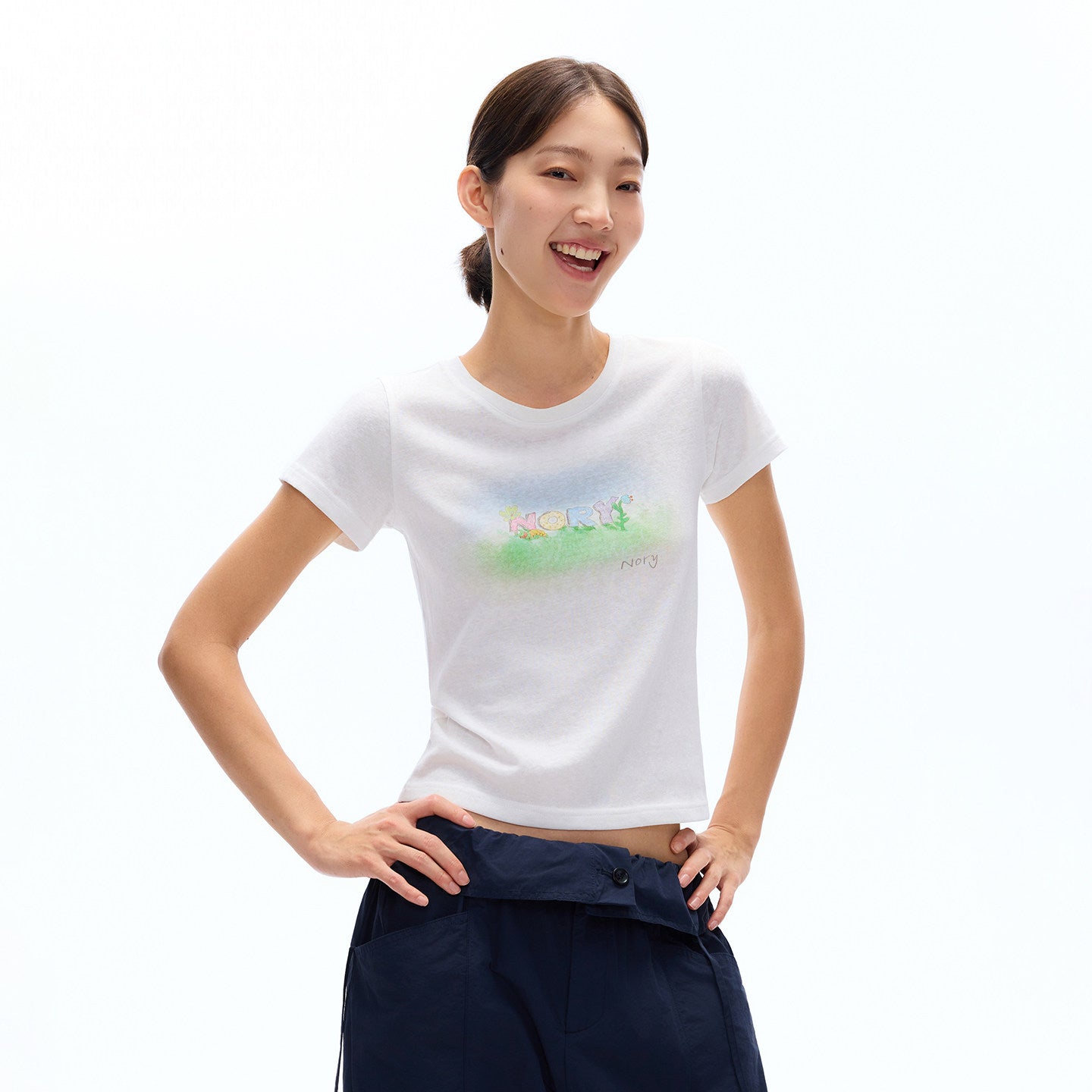 Floral Print Crew Neck Short Sleeve T-Shirt