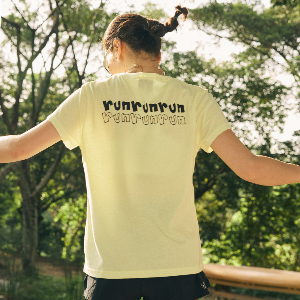 Running Cactus Print Short Sleeve T-shirt