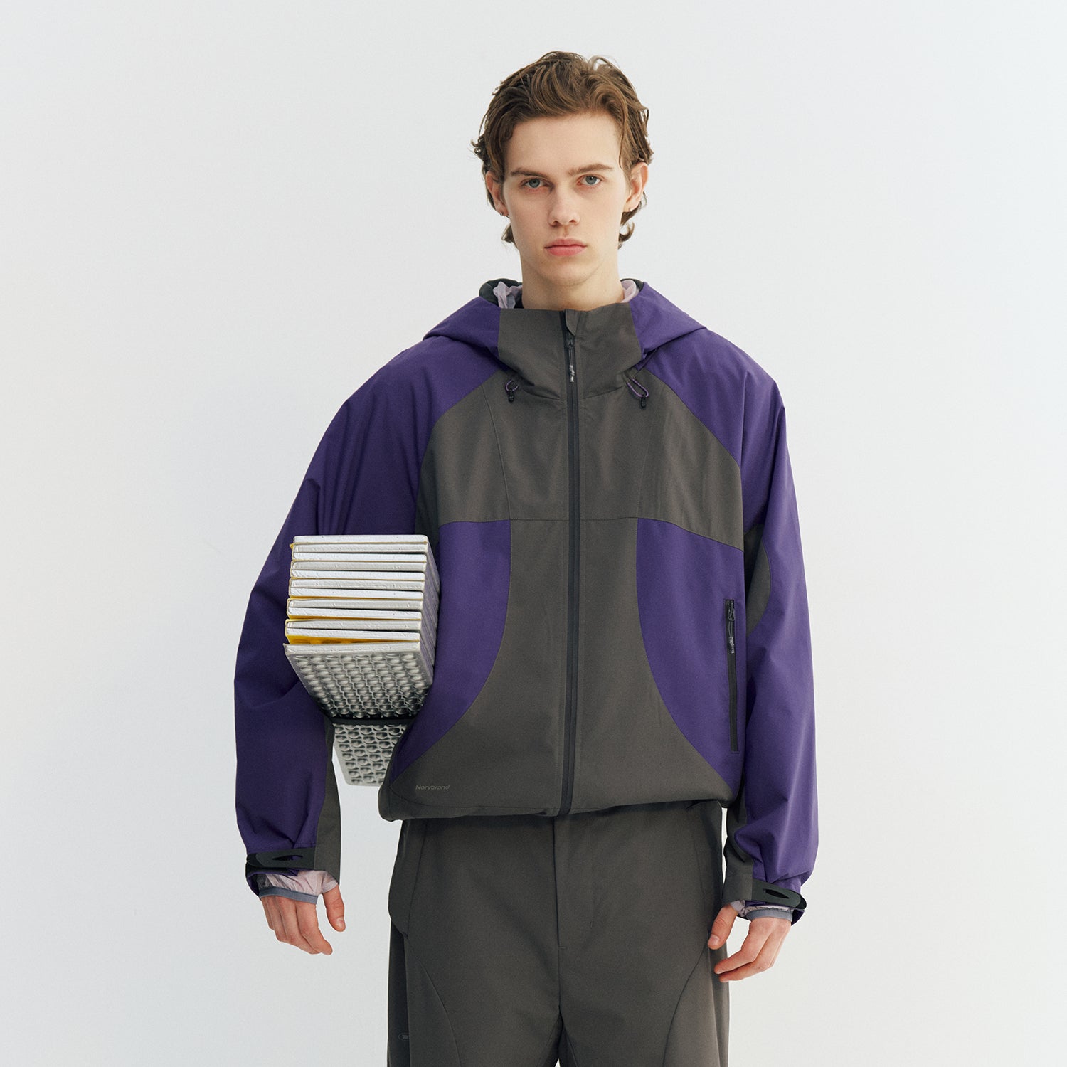 Color Block Hiking Jacket
