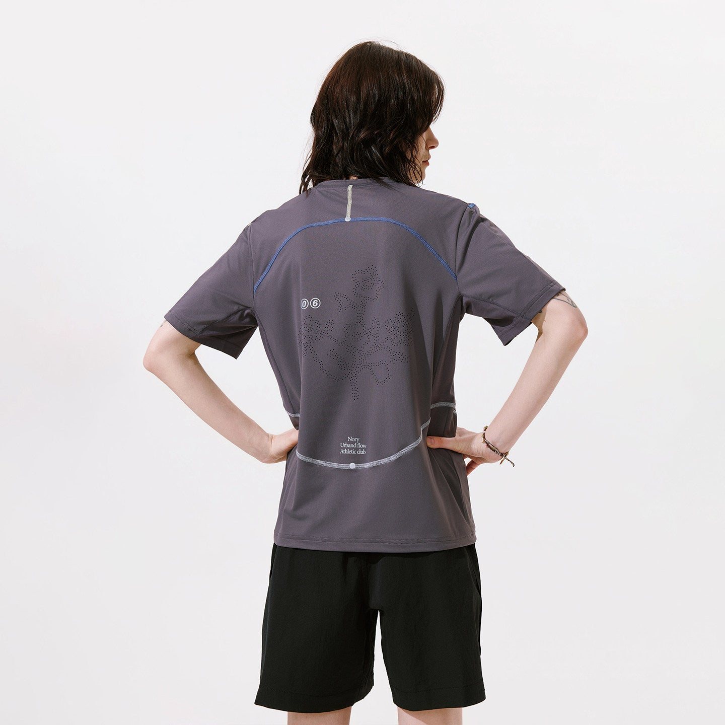 Color Block Ice Silk Quick Dry Short Sleeve Tee
