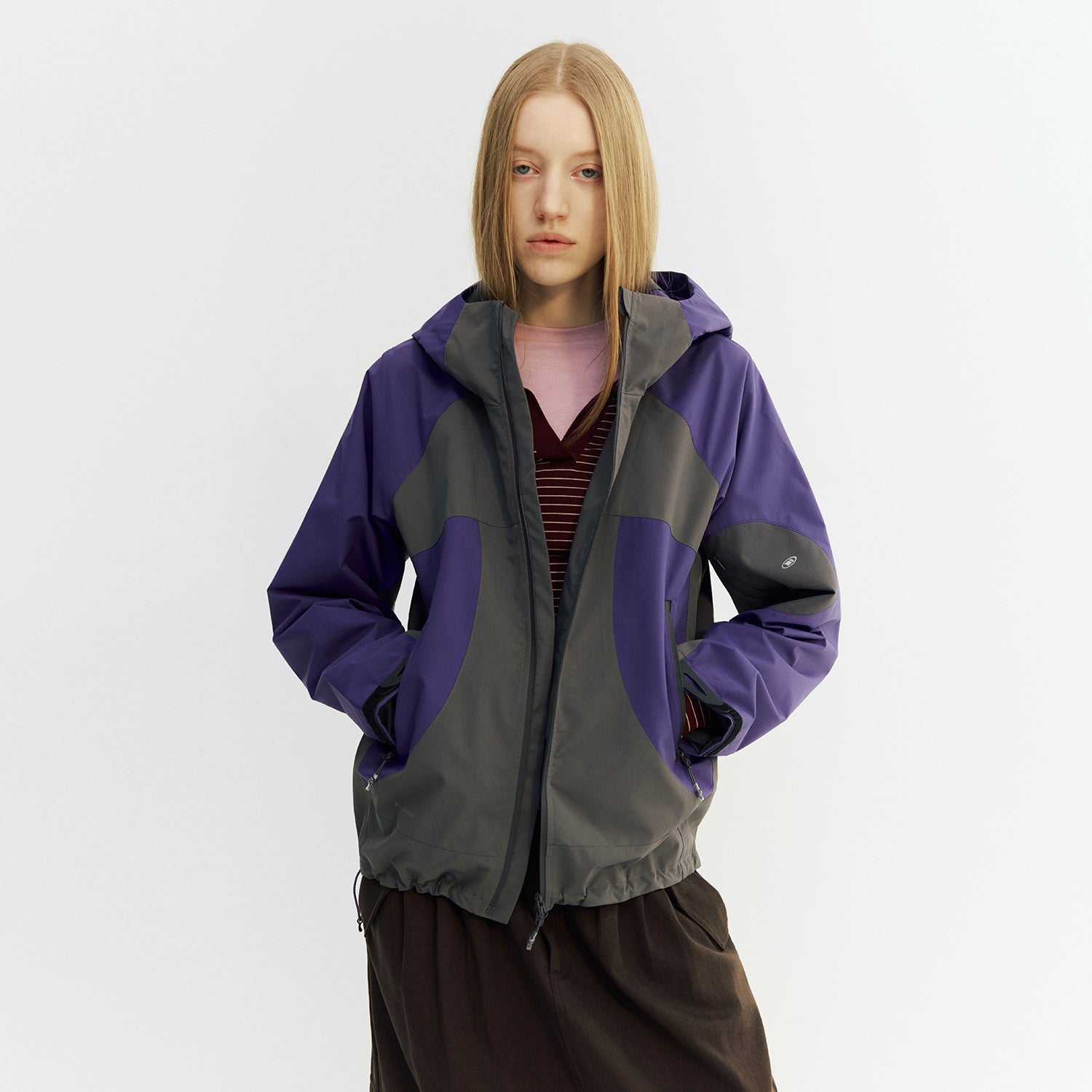 Color Block Hiking Jacket