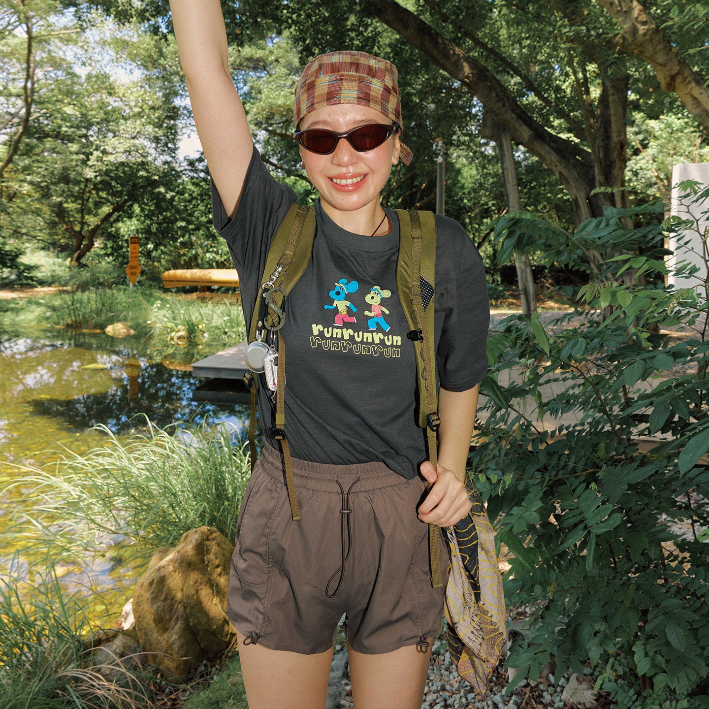 Running Mouse Slub Cotton Short Sleeve Tee