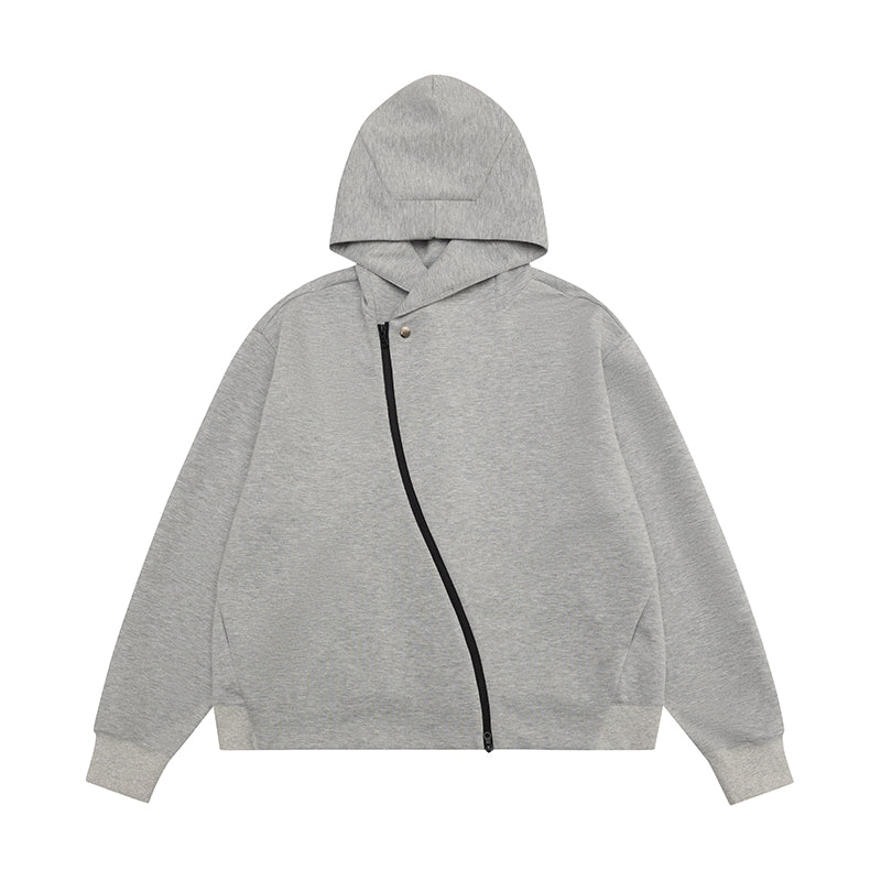 Curved S Zipper Hoodie