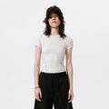 Modal Slim Fit Hollow Out Short Sleeve Top