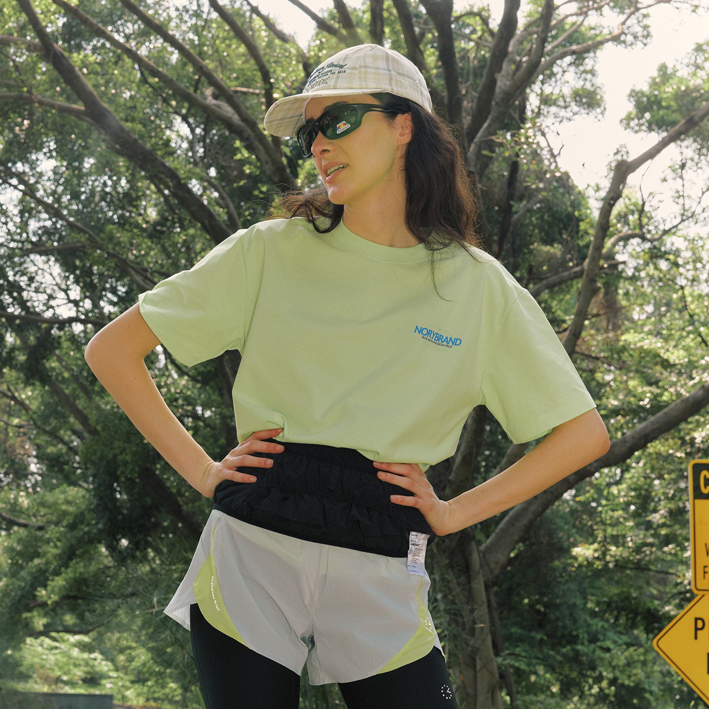Sorona Cool Touch Track Print Short Sleeve Tee